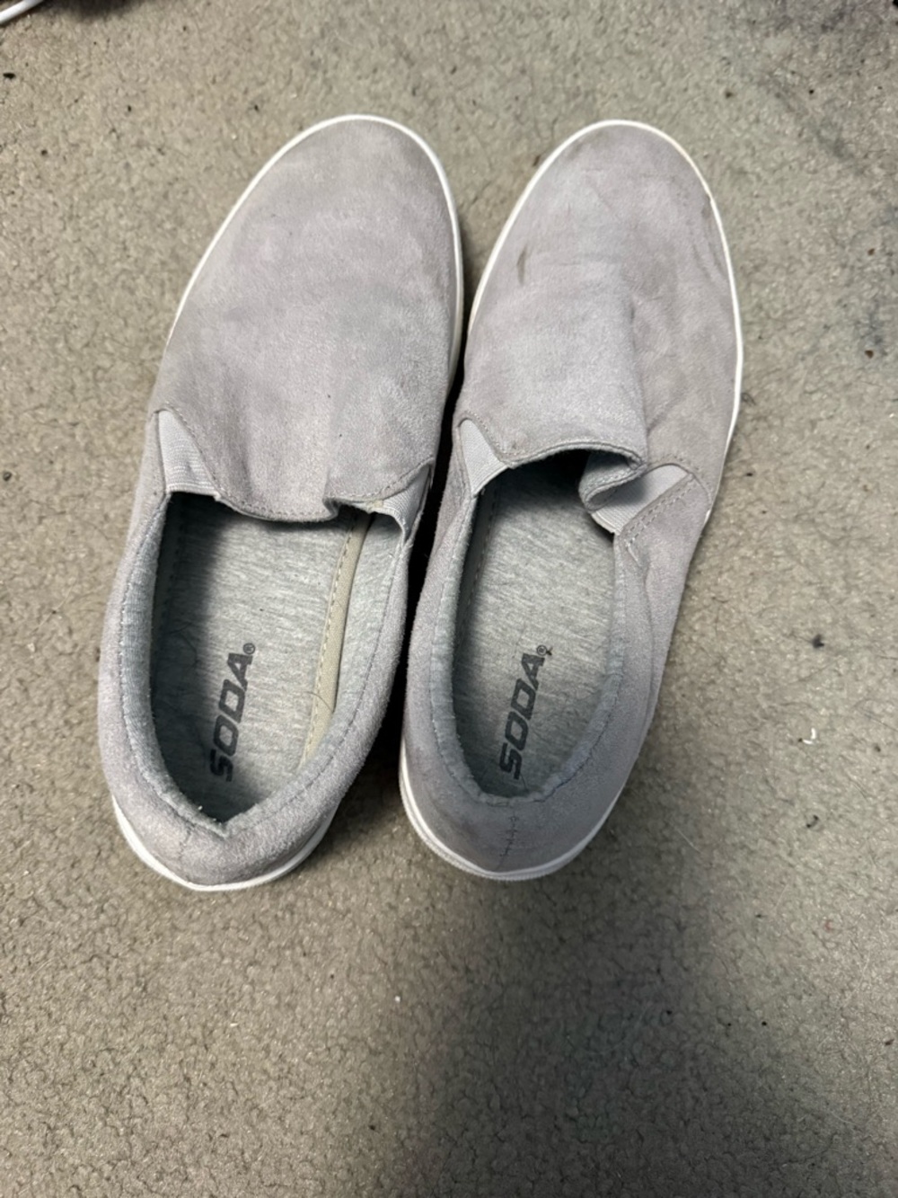 Soda Men's Slip-On Loafers in Light Gray